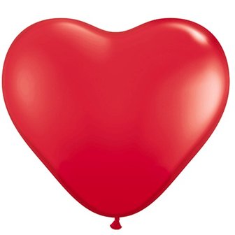 Rood Hart Latex Ballon 90cm