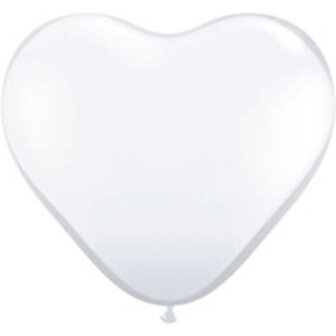 Transparant Hart Latex Ballonnen 38cm 50st