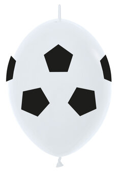 Voetbal Link-O-Loon Latex Ballonnen 30cm 25st