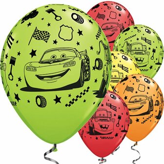 Qualatex Cars Assorti. Latex Ballonnen 30cm 25st