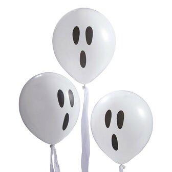 Spook met Lint Latex Ballonnen 30cm 10st