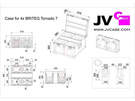 JV Case for 4x Tornado 7