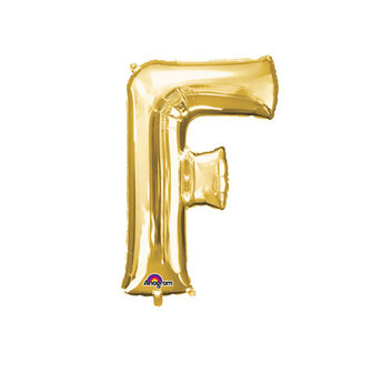 Goud Letter &#039;F&#039; Folie Ballon 40cm