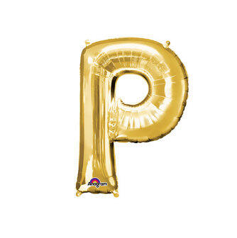 Goud Letter &#039;P&#039; Folie Ballon 40cm