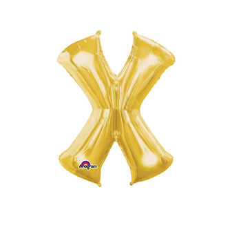 Goud Letter &#039;X&#039; Folie Ballon 40cm