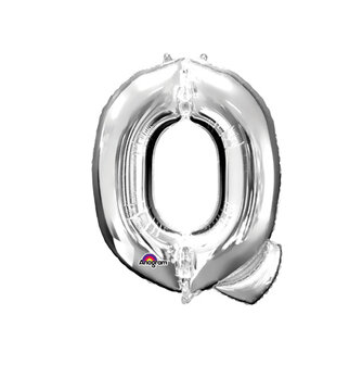 Zilver Letter &#039;Q&#039; Folie Ballon 40cm