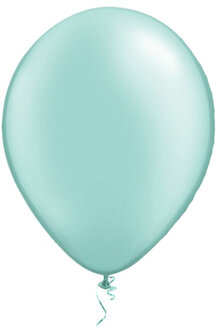 Qualatex Pastel Parelmoer Mint Groen Latex Ballonnen 30cm 100st Pearl Mint Green