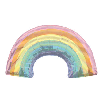 Pastel Rainbow SuperVorm Folie Ballon 86cm