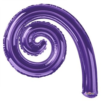 Paars Krul Folie Ballon 49cm