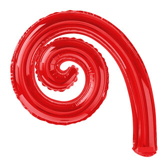 Rood Krul Folie Ballon 49cm