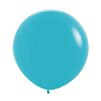 Sempertex Fashion Solid Caribbisch Blauw Latex Ballonnen 10st 60cm Caribbean Blue