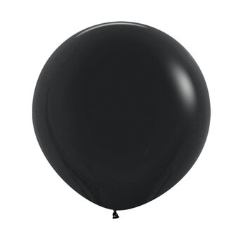 Sempertex Fashion Solid Zwart Latex Ballonnen 10st 60cm Black
