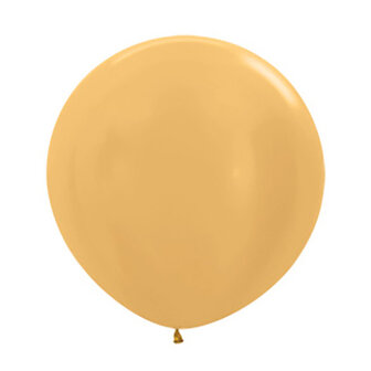 Sempertex Metallic Pearl Goud Latex Ballonnen 10st 60cm Gold