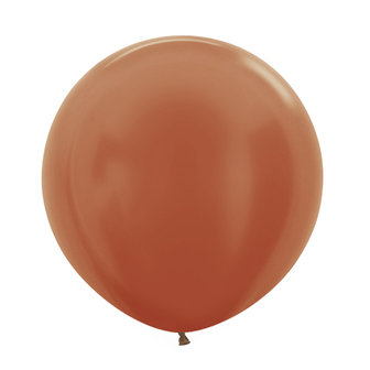 Sempertex Metallic Pearl Koper Latex Ballonnen 10st 60cm Copper