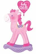 Roze Hobbelpaard Airwalker Ballon