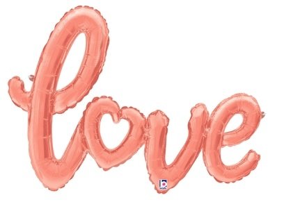 RoseGold &#039;Love&#039; Sierletters Folie Ballon 119cm