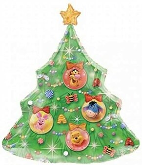 Kerstboom Winnie de Poeh Folieballon