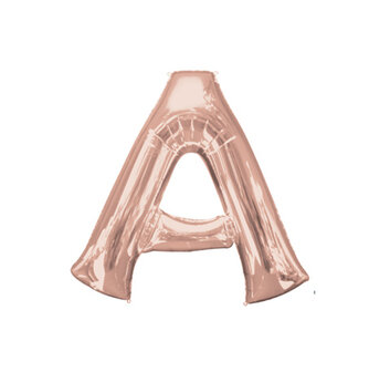 Rosegold Letter &#039;A&#039; Folie Ballon 40cm