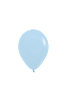 Sempertex Pastel Blauw Latex Ballonnen 12cm 50st Pastel Matte Blue