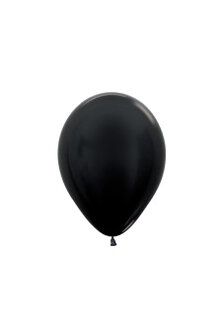 Sempertex Metallic Zwart Latex Ballonnen 12cm 50st Metallic Pearl Black