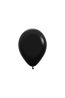 Sempertex Fashion Solid Zwart Latex Ballonnen 12cm 50st Black
