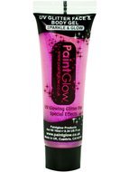 Roze Neon Glitter Body Gel 10ml