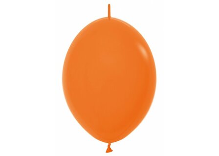Sempertex Fashion Solid Oranje Link-O-Loon Latex Ballonnen 30cm 50st Orange