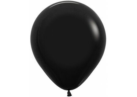 Sempertex Fashion Solid Zwart Latex Ballonnen 45cm 25st Black