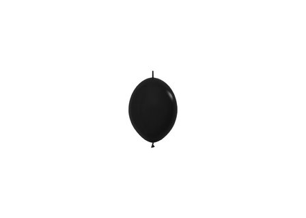 Sempertex Fashion Solid Zwart Link-O-Loon Latex Ballonnen 15cm 50st Black