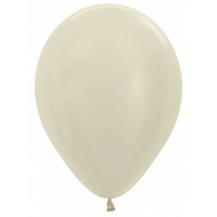 Sempertex Satin Pearl Ivoor Latex Ballonnen 30cm 50st Pearl Ivory