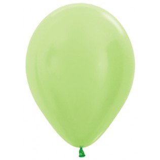 Sempertex Satin Pearl Lime Groen Latex Ballonnen 30cm 50st Pearl Lime Green