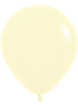 Sempertex Pastel Geel Latex Ballonnen 45cm 25st Pastel Matte Yellow