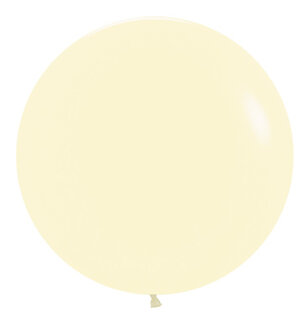 Sempertex Pastel Geel Latex Ballonnen 60cm 10st Pastel Matte Yellow