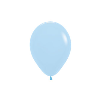Sempertex Pastel Blauw Latex Ballonnen 25cm 100st Pastel Matte Blue