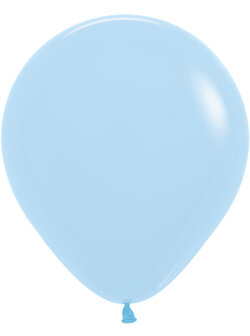 Sempertex Pastel Blauw Latex Ballonnen 45cm 25st Pastel Matte Blue
