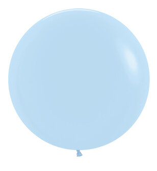 Sempertex Pastel Blauw Latex Ballonnen 60cm 10st Pastel Matte Blue