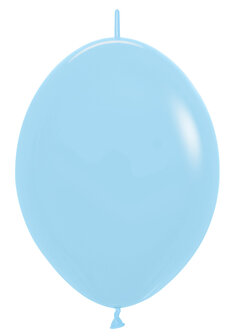 Sempertex Pastel Blauw Link-O-Loon Latex Ballonnen 30cm 50st Pastel Matte Blue