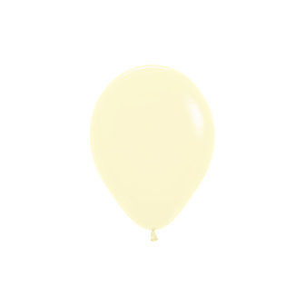 Sempertex Pastel Geel Latex Ballonnen 25cm 100st Pastel Matte Yellow