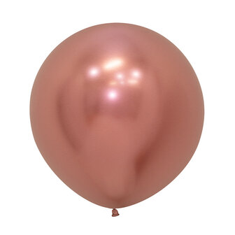 Sempertex Reflex Rosegold Latex Ballonnen 60cm 3st Reflex Rosegold