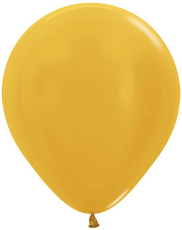 Sempertex Metallic Goud Latex Ballonnen 45cm 25st Metallic Pearl Gold