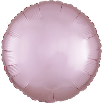 Pastel Roze Luxe Satijn Folie Ballon 45cm