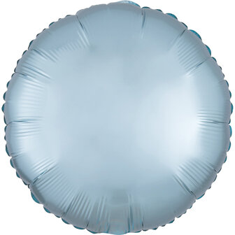 Pastel Blauw Luxe Satijn Folie Ballon 45cm