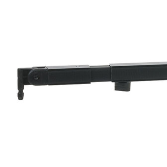 Wentex Zwart Powdercoat Ligger Telescopic 90-120cm