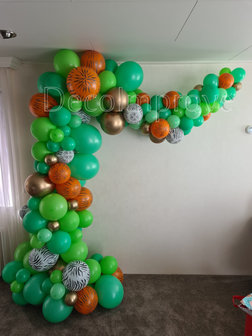 Organic Jungle DIerenprint Driekwart Ballonnenboog