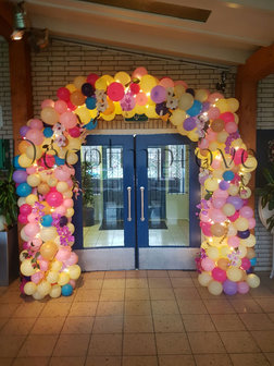 Ballonnenboog Organic met Bloemen en LEDverlichting