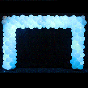 Ballonnenboog Vierkant met Bewegende LEDverlichting