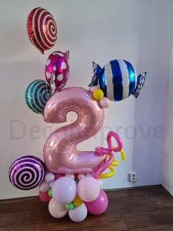 Candy Collage Ballonnenpilaar