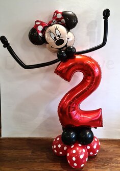 Minnie Mouse &#039;2 jaar&#039; Ballonnenpilaar