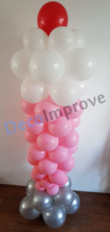 80&#039;s Sorbet Ijsje Ballonnenpilaar