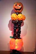 Luxe Ballonnenpilaar Halloween Pompoen